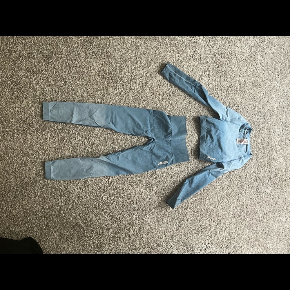 Gymshark workout set.